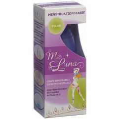 Me Luna Menstruationstasse Sport L Ring Blau-Violett