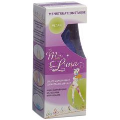 Me Luna Menstruationstasse Sport Shorty S Ring Blau-Violett