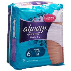 ALWAYS Discreet incontinence Pants M plus 9 pce