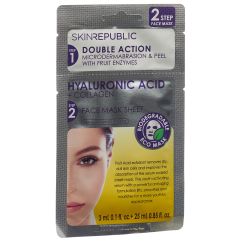 skin republic 2 Step Hyaluronic Acid 3ml + Collagen Face Mask 25 ml