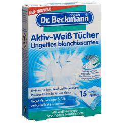 DR BECKMANN Lingettes blanchissantes 15 pce