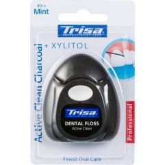 TRISA fil dent Active Clean Charcoal 40m mi Xylit