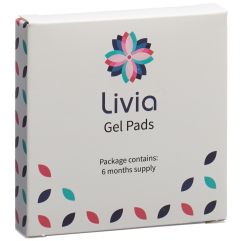 LIVIA Lot de 6 mois de coussinets hydrogel 6 pce