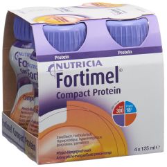 Fortimel Compact Protein Pfirsich-Mango 4 Fl 125 ml