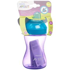 AVENT PHILIPS tasse à bec doux lilas/turquoise