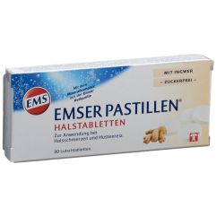 EMSER pastilles sans sucre avec gingembre 30 pce