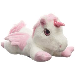 HABIBI PLUSH Pégase blanc avec corne scintill