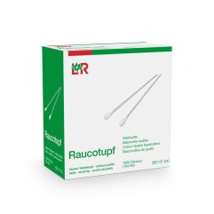 RAUCOTUPF bâtonn coton bois 15cm petit 100 pce