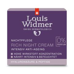 Louis Widmer Soin Rich Night Cream Non Parfumé 50 ml