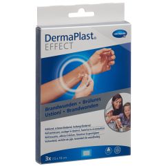 DermaPlast Effect Brandwundenpflaster 75x100mm gross 3 Stk