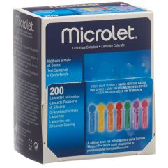 Microlet (PI-APS) Lanzetten farbig 200 Stk