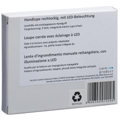 Sundo Handlupe mit LED-Beleuchtung rechteckig