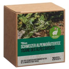 Dixa Schweizer Alpenkräutertee BIO Pyramiden Beutel M Box braun 20 Stk