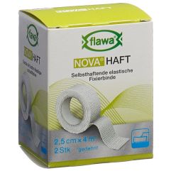 FLAWA NOVA Haft bande gaze cohésive 2.5cmx4m 2 pce