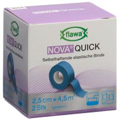 FLAWA NOVA Quick bande au cohé 2.5cmx4.5m bl 2 pce