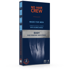 NO HAIR CREW Bandes de cire corps hommes 20 pce