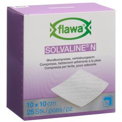 FLAWA Solvaline N compresses 10x10cm stér 25 pce