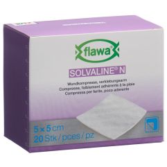 FLAWA Solvaline N compresses 5x5cm stér 20 pce