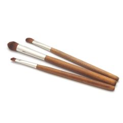 HERBA Set de pinceaux yeux 3-pcs Vegan bois hêtre