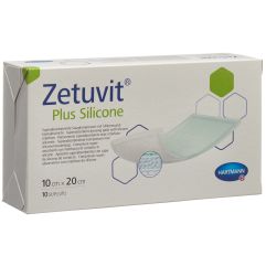 ZETUVIT Plus Silicone 10x20cm 10 pce