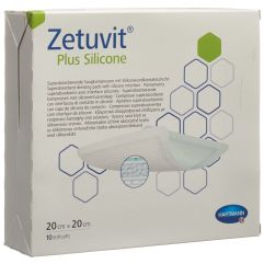 ZETUVIT Plus Silicone 20x20cm (#) 10 Stk