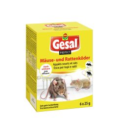 GESAL PROTECT Appâts souris et rats 6 x 25 g