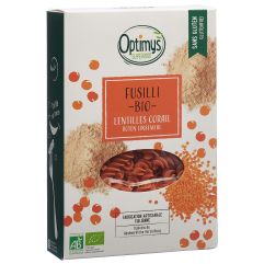 Optimys rotes Linsenmehl Fusilli Bio Btl 250 g