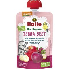 Holle Zebra Beet - Pouchy Apfel Banane rote Beete 100 g