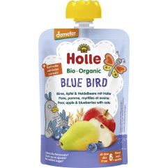 Holle Blue Bird - Pouchy Birne Apfel & Heidelbeere mit Hafer 100 g