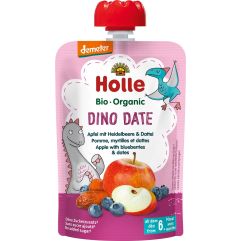 HOLLE Dino Date pouchy pomme myrtille dattes 100 g