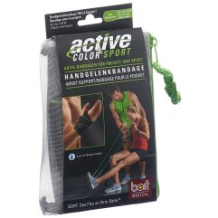 Bort ActiveColor Sport Handgelenkbandage links schwarz/grün