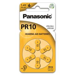 PANASONIC piles d’audiophones 10 6 pce