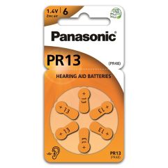 PANASONIC piles d’audiophones 13 6 pce