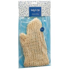 HERBA Gant sisal tricoté maille fine