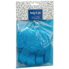 HERBA Gants exfoliants turquoise 1 paire