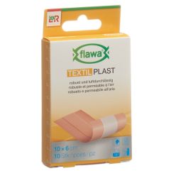 Flawa Textil Plast Schnellverband 6x10cm 10 Stk