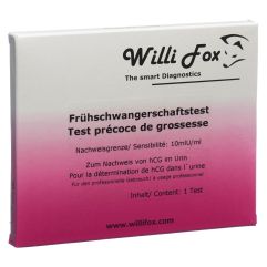 WILLI FOX test précoce de grossesse urine