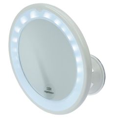 HERBA LED miroir maquill ø17.5cm 10-fois av ventou