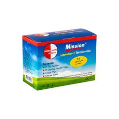 SwissPointOfCare Mission 3-in-1 Cholesterin Teststreifen 25 Stk