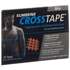 Crosstape Mix Schmerz- und Akupunkturtape 20x S/27x M/6x L/2x XL 55 Stk