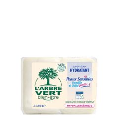 L'ARBRE VERT savon éco peaux sensibl fr 2 x 100 g