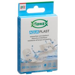 Flawa Aqua Plast Pflasterstrips wasserfest 2 Grössen 20 Stk