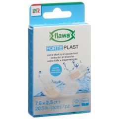 FLAWA Forte Plast 2.5x7.6cm transparent 20 pce