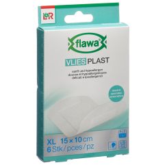 Flawa Vlies Plast Pflasterstrips 10x15cm 6 Stk