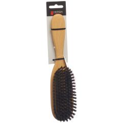 HERBA Brosse poils sanglier ovale bois