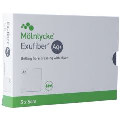 Exufiber Ag+ 5x5cm 10 Stk