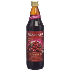 RABENHORST jus pur de cranberry bio fl 750 ml