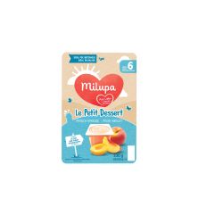 MILUPA le Petit Dessert pêche abricot 6 x 55 g