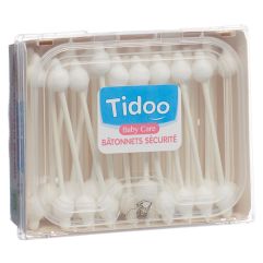 TIDOO Bâtonnets de coton bio box 50 pce