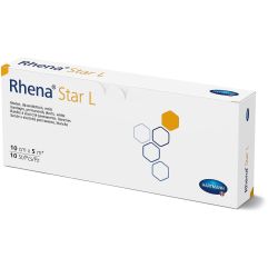 RHENA Star L bandes élastiques 10cmx5m bla 10 pce